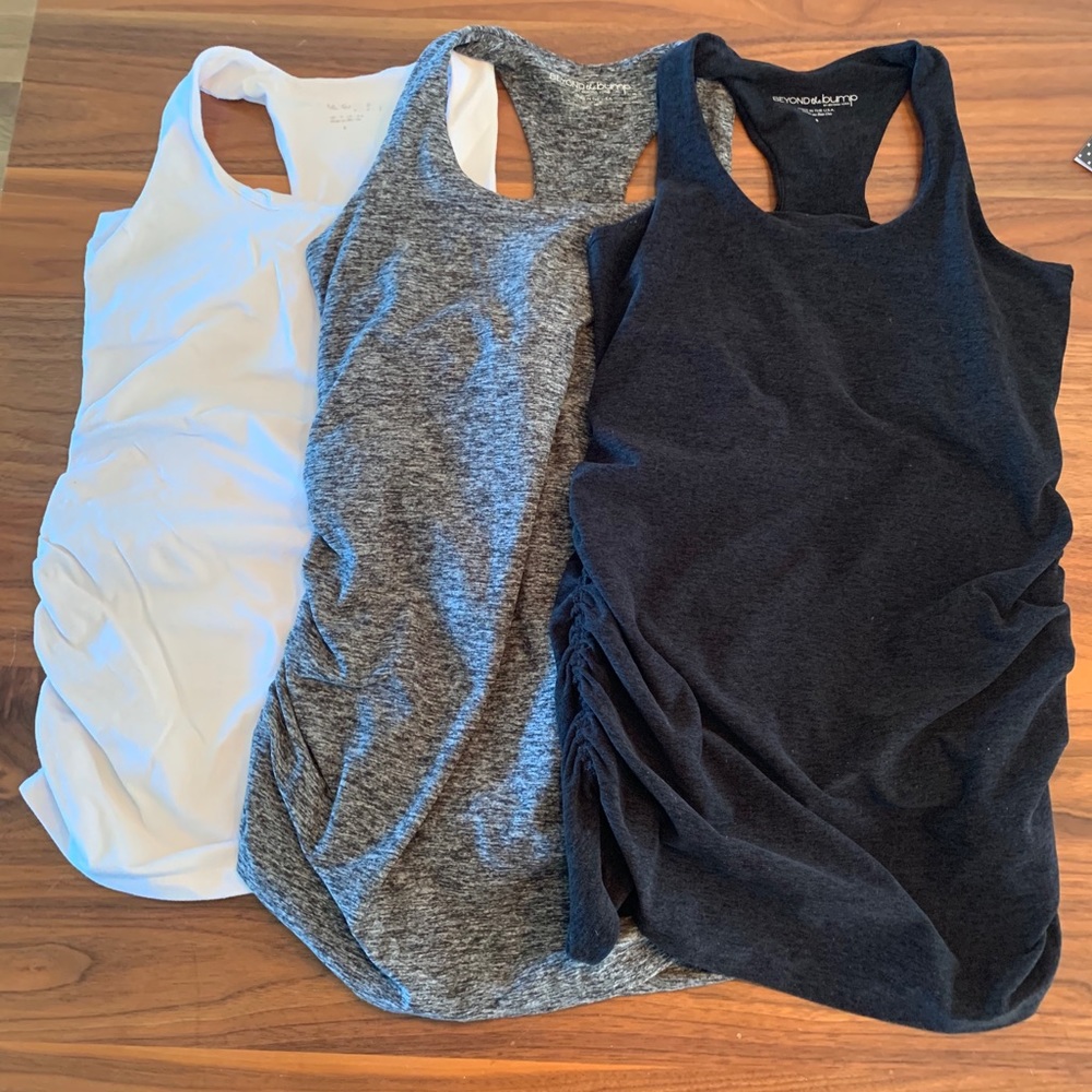 Beyond The Bump by Beyond Yoga maternity tanks - S